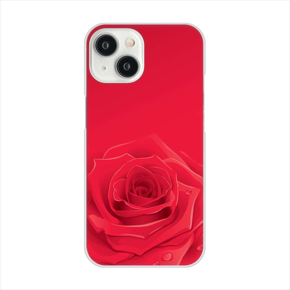 iPhone 15 バラ ハードケース 背面印刷