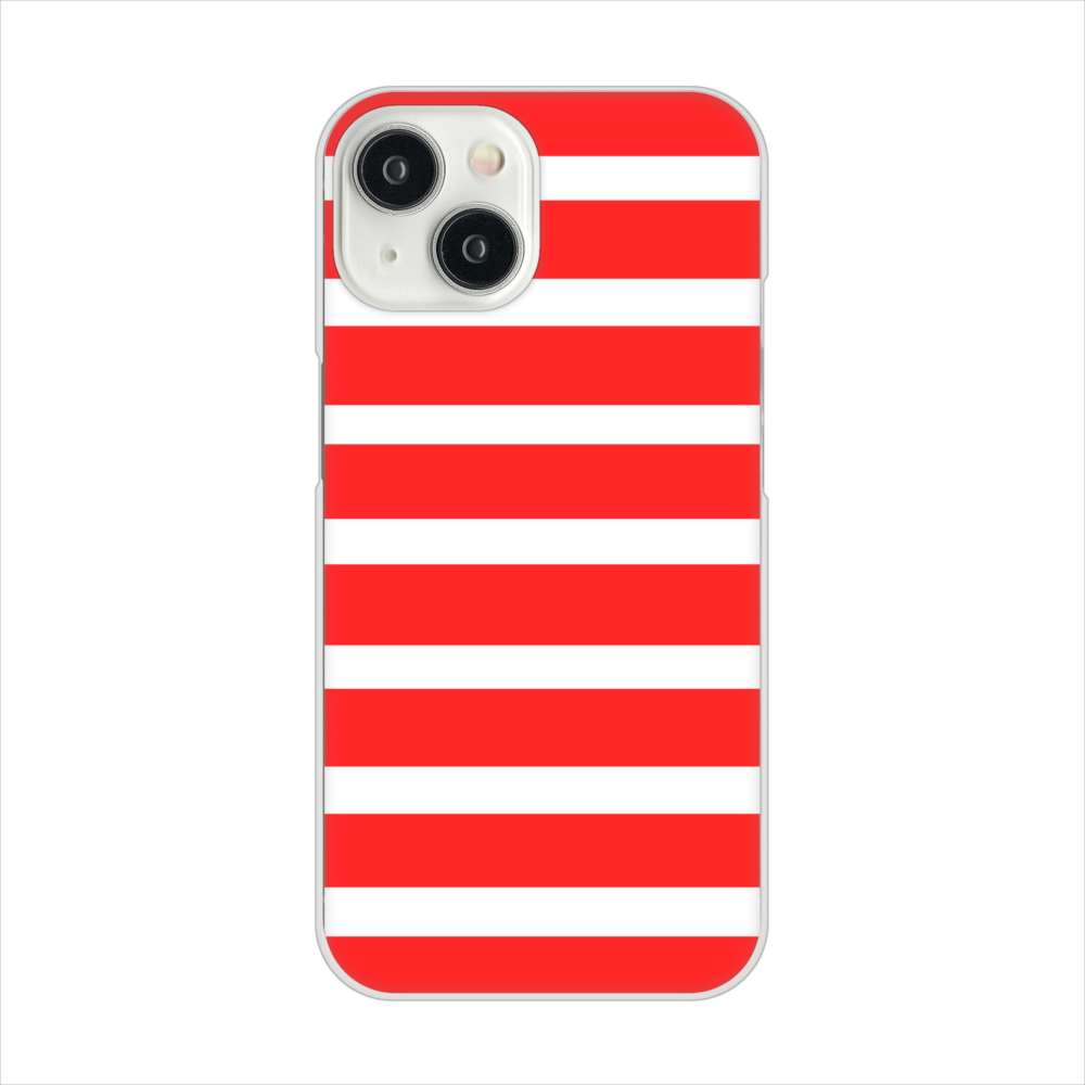 iPhone 15 シンプルボーダー ハードケース 背面印刷