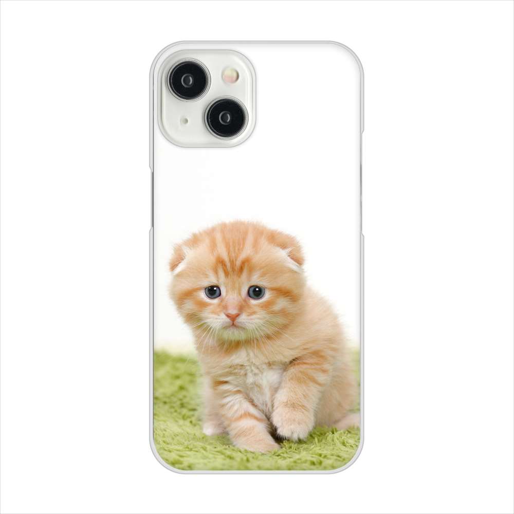 iPhone 15 VA802 ネコこっそり ハードケース 背面印刷