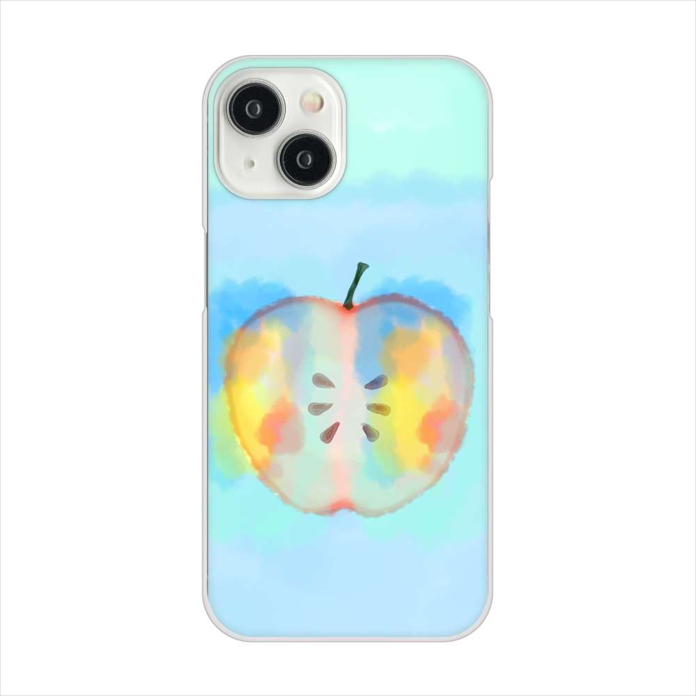 iPhone 15 YJ181 りんご 水彩181 ハードケース 背面印刷
