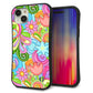iPhone 15 Plus スマホケース 「SEA Grip」 グリップケース Sライン 【713 ミラクルフラワー】 UV印刷