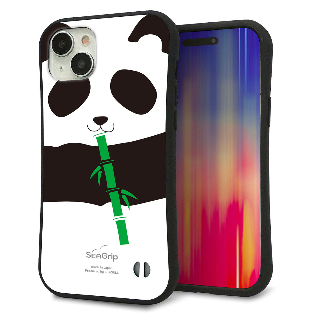 iPhone 15 Plus スマホケース 「SEA Grip」 グリップケース Sライン 【FD817 パンダ817】 UV印刷