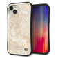 iPhone 15 Plus スマホケース 「SEA Grip」 グリップケース Sライン 【KM872 大理石パール】 UV印刷