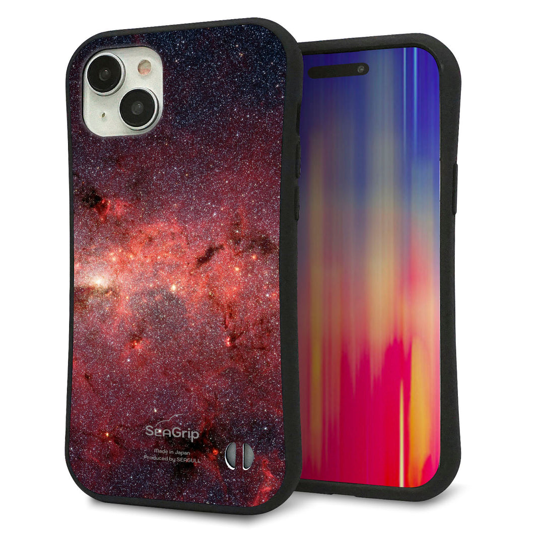 iPhone 15 Plus スマホケース 「SEA Grip」 グリップケース Sライン 【KM923 Galaxias Red】 UV印刷