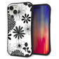 iPhone 15 Plus スマホケース 「SEA Grip」 グリップケース Sライン 【SC912 花柄モノトーン 01】 UV印刷