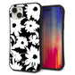 iPhone 15 Plus スマホケース 「SEA Grip」 グリップケース Sライン 【SC915 花柄モノトーン 04】 UV印刷