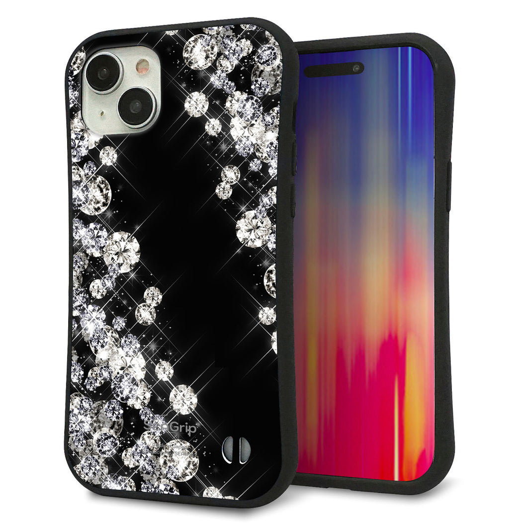 iPhone 15 Plus スマホケース 「SEA Grip」 グリップケース Sライン 【VA871 ダイヤモンドフレーム】 UV印刷