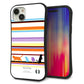 iPhone 15 Plus スマホケース 「SEA Grip」 グリップケース Sライン 【YA887 ストライプネコ01】 UV印刷