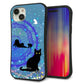 iPhone 15 Plus スマホケース 「SEA Grip」 グリップケース Sライン 【YJ327 魔法陣猫 キラキラ かわいい】 UV印刷