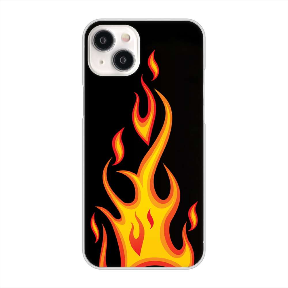 iPhone 15 Plus 010 ファイヤー ハードケース 背面印刷