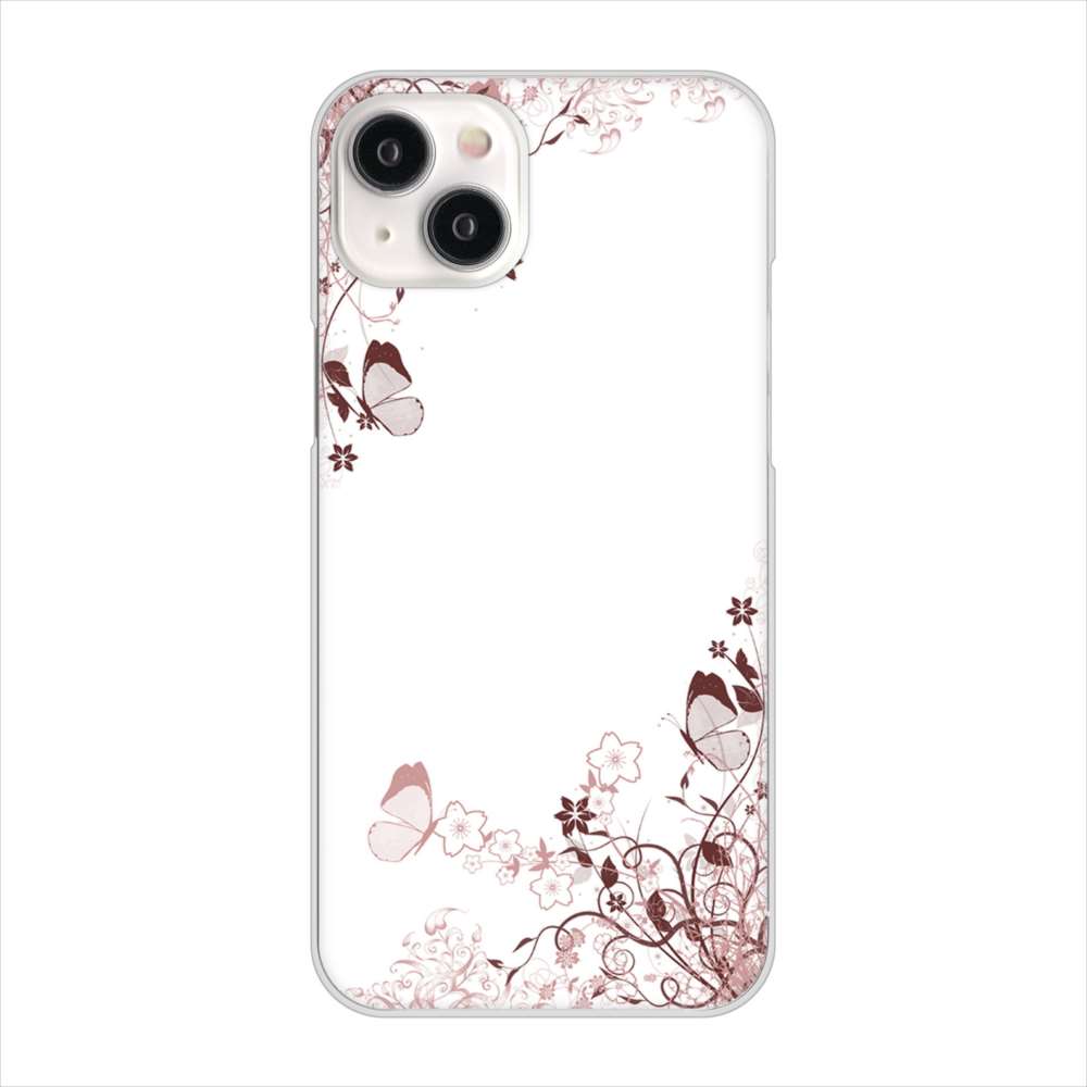 iPhone 15 Plus バタフライ ハードケース 背面印刷