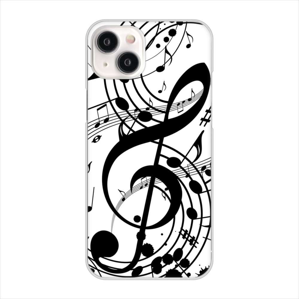 iPhone 15 Plus 音符 ハードケース 背面印刷