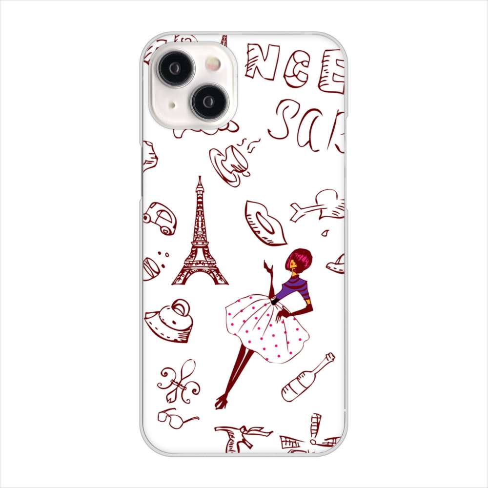 iPhone 15 Plus LOVE フランス ハードケース 背面印刷