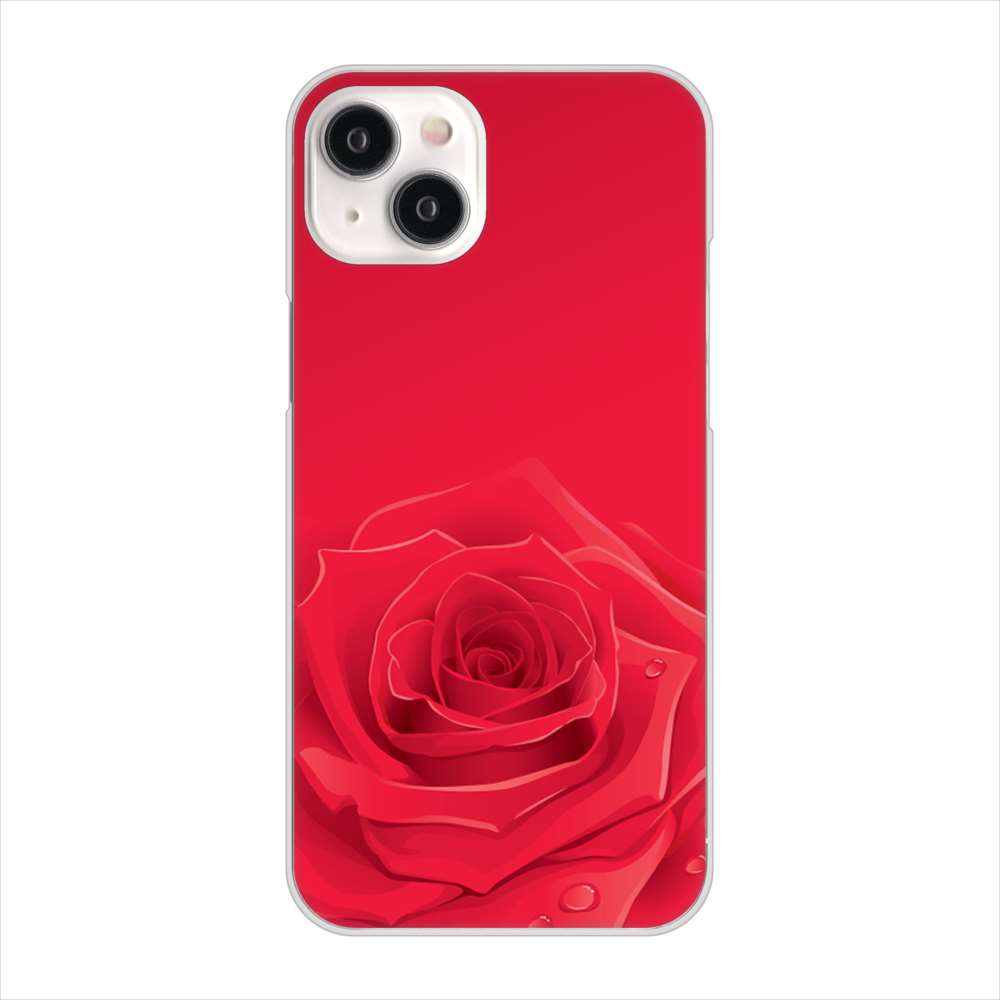 iPhone 15 Plus バラ ハードケース 背面印刷