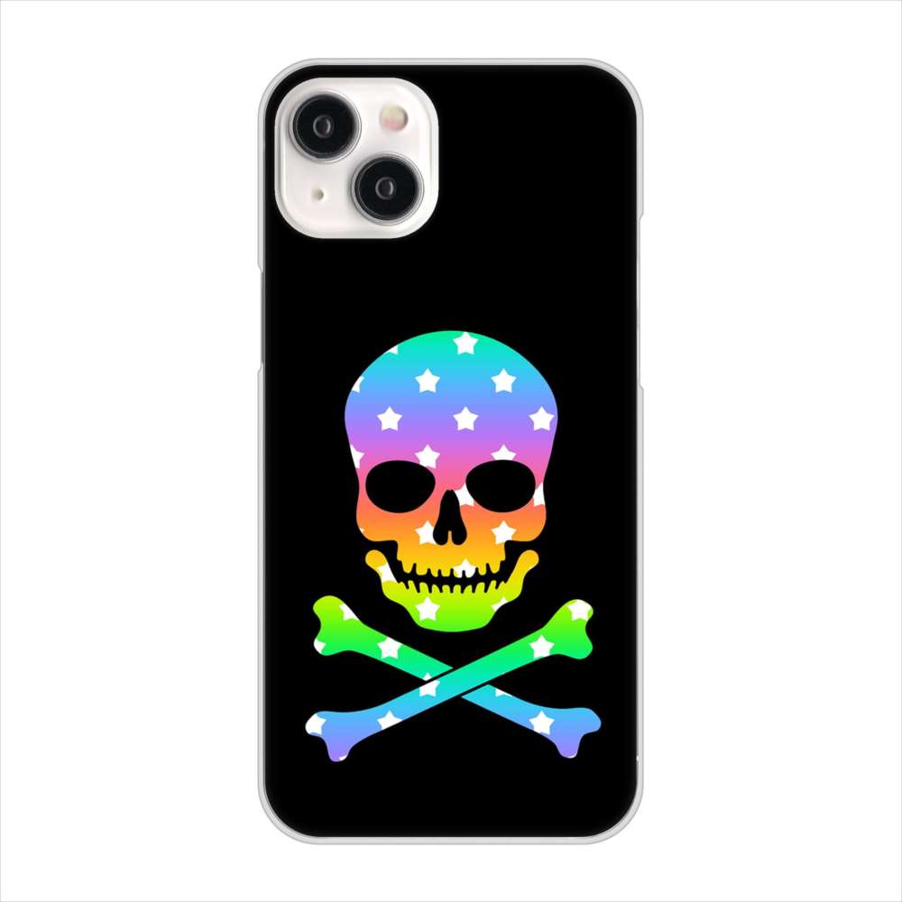 iPhone 15 Plus ドクロフレーム ハードケース 背面印刷
