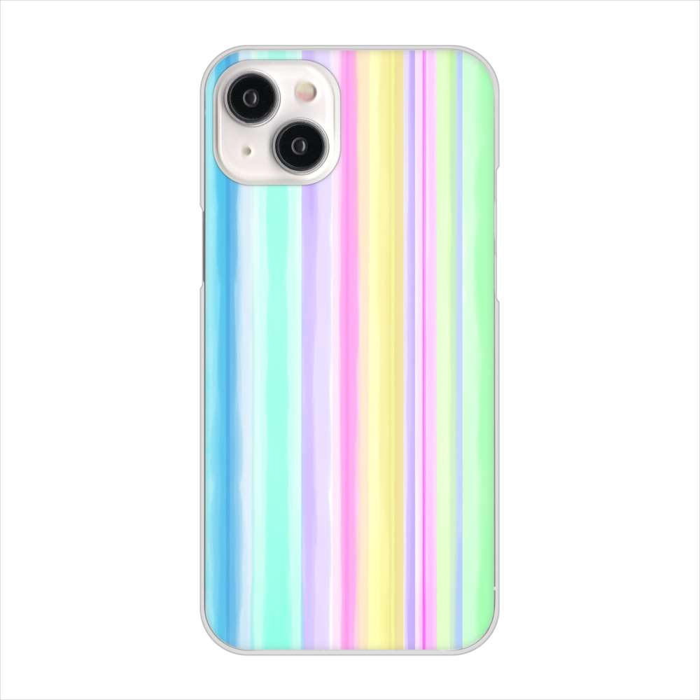 iPhone 15 Plus レインボー ハードケース 背面印刷