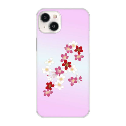 iPhone 15 Plus 和花柄 ハードケース 背面印刷