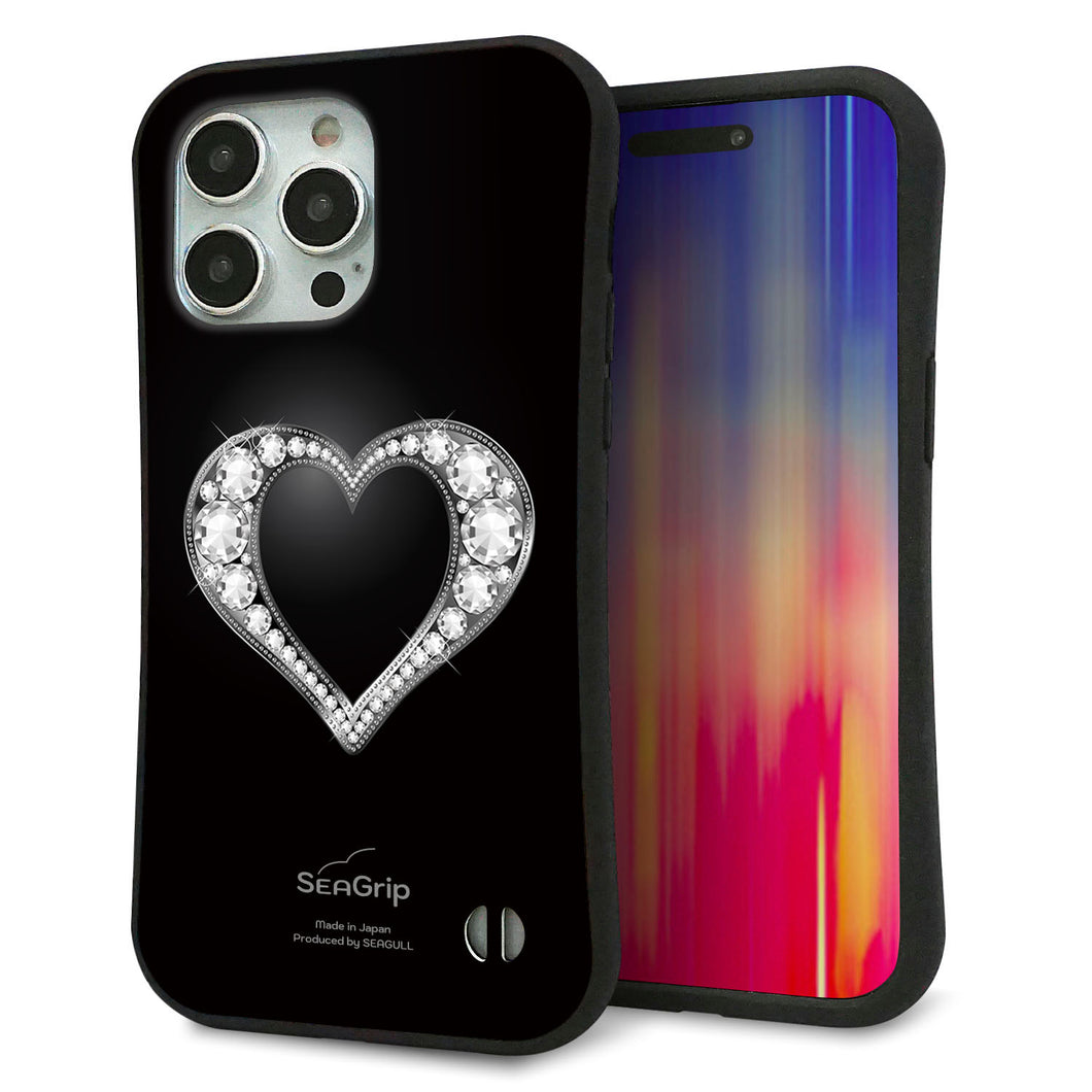 iPhone 15 Pro Max スマホケース 「SEA Grip」 グリップケース Sライン 【041 ゴージャスハート】 UV印刷