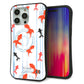iPhone 15 Pro Max スマホケース 「SEA Grip」 グリップケース Sライン 【HA210 金魚 水彩ストライプ ブルー 】 UV印刷