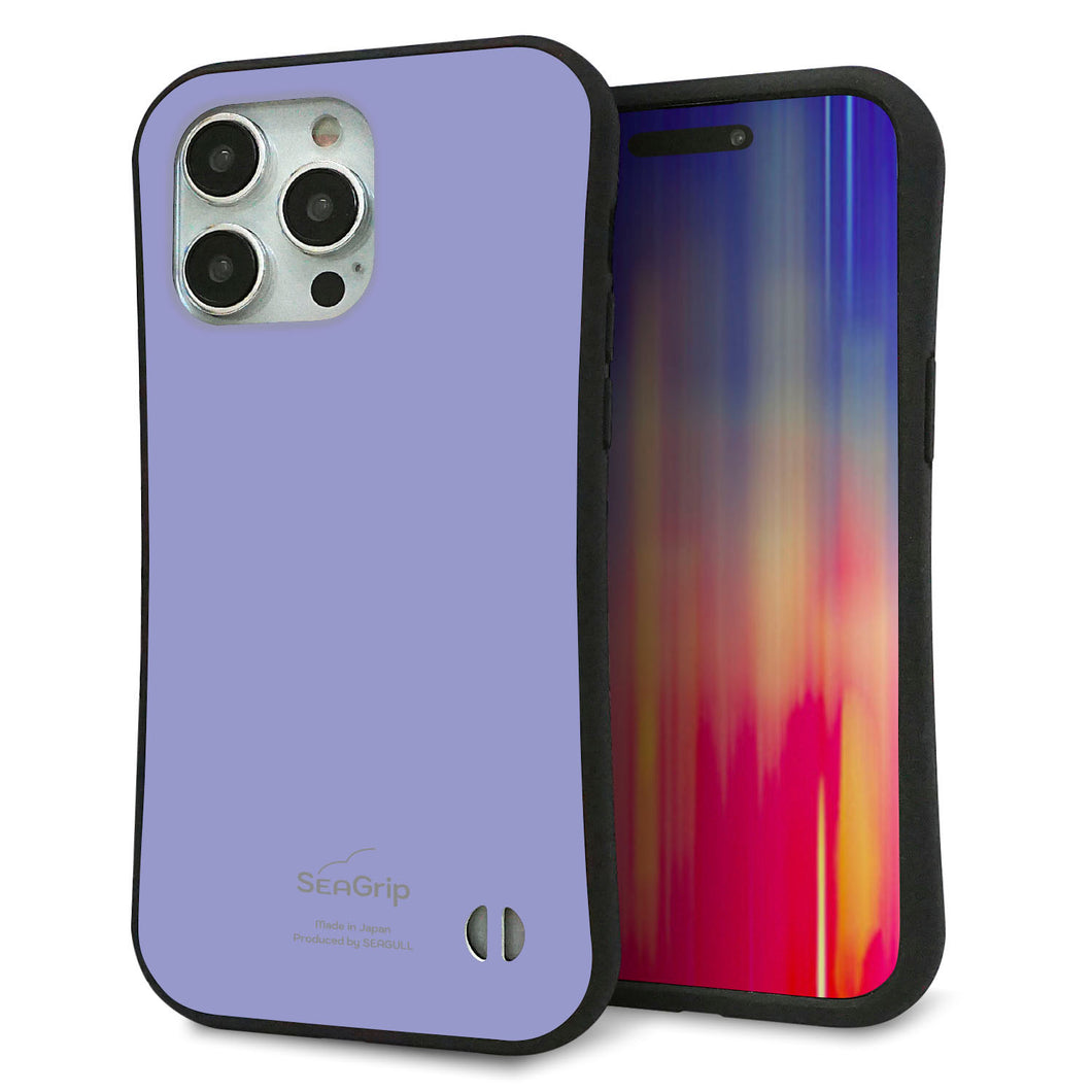 iPhone 15 Pro Max スマホケース 「SEA Grip」 グリップケース Sライン 【KM900 パステルカラー(パステルブルー)】 UV印刷