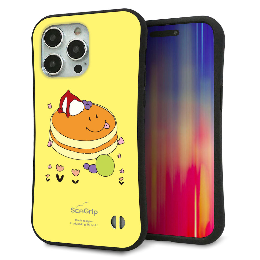 iPhone 15 Pro Max スマホケース 「SEA Grip」 グリップケース Sライン 【MA901 パンケーキ】 UV印刷