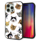 iPhone 15 Pro Max スマホケース 「SEA Grip」 グリップケース Sライン 【SC937 ねこどっと（ホワイト）】 UV印刷