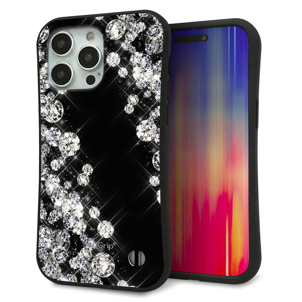 iPhone 15 Pro Max スマホケース 「SEA Grip」 グリップケース Sライン 【VA871 ダイヤモンドフレーム】 UV印刷