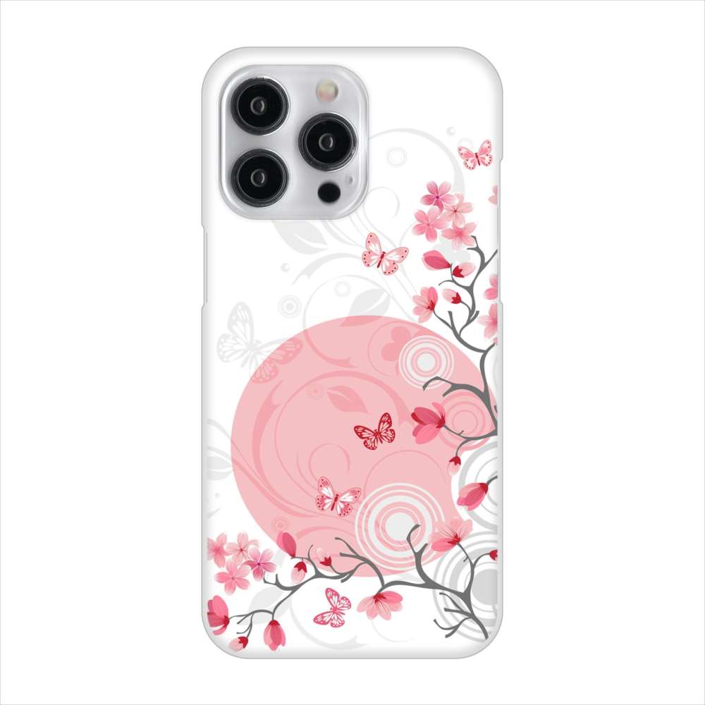 iPhone 15 Pro Max バタフライ ハードケース 背面印刷