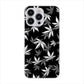 iPhone 15 Pro Max 064 モノトーン大麻ブラック ハードケース 背面印刷