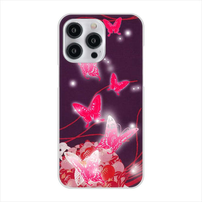 iPhone 15 Pro Max バタフライ ハードケース 背面印刷