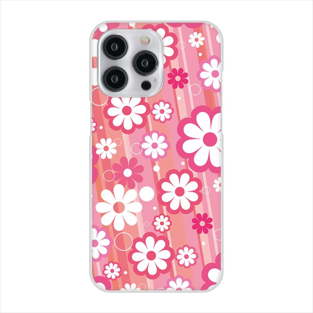 iPhone 15 Pro Max 751 マーガレット（ピンク系） ハードケース 背面印刷