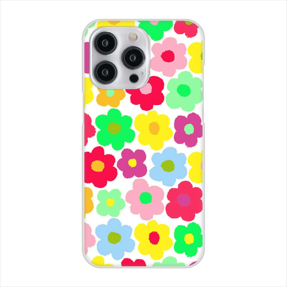 iPhone 15 Pro Max ルーズフラワー ハードケース 背面印刷