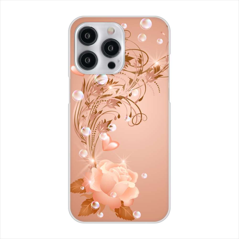 iPhone 15 Pro Max ロマンチックなバラ ハードケース 背面印刷