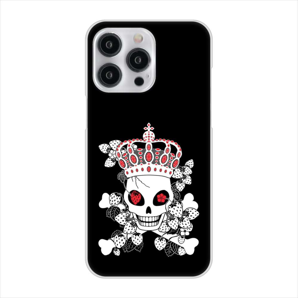iPhone 15 Pro Max むかいあぐる 苺骸骨王冠蔦 ハードケース 背面印刷