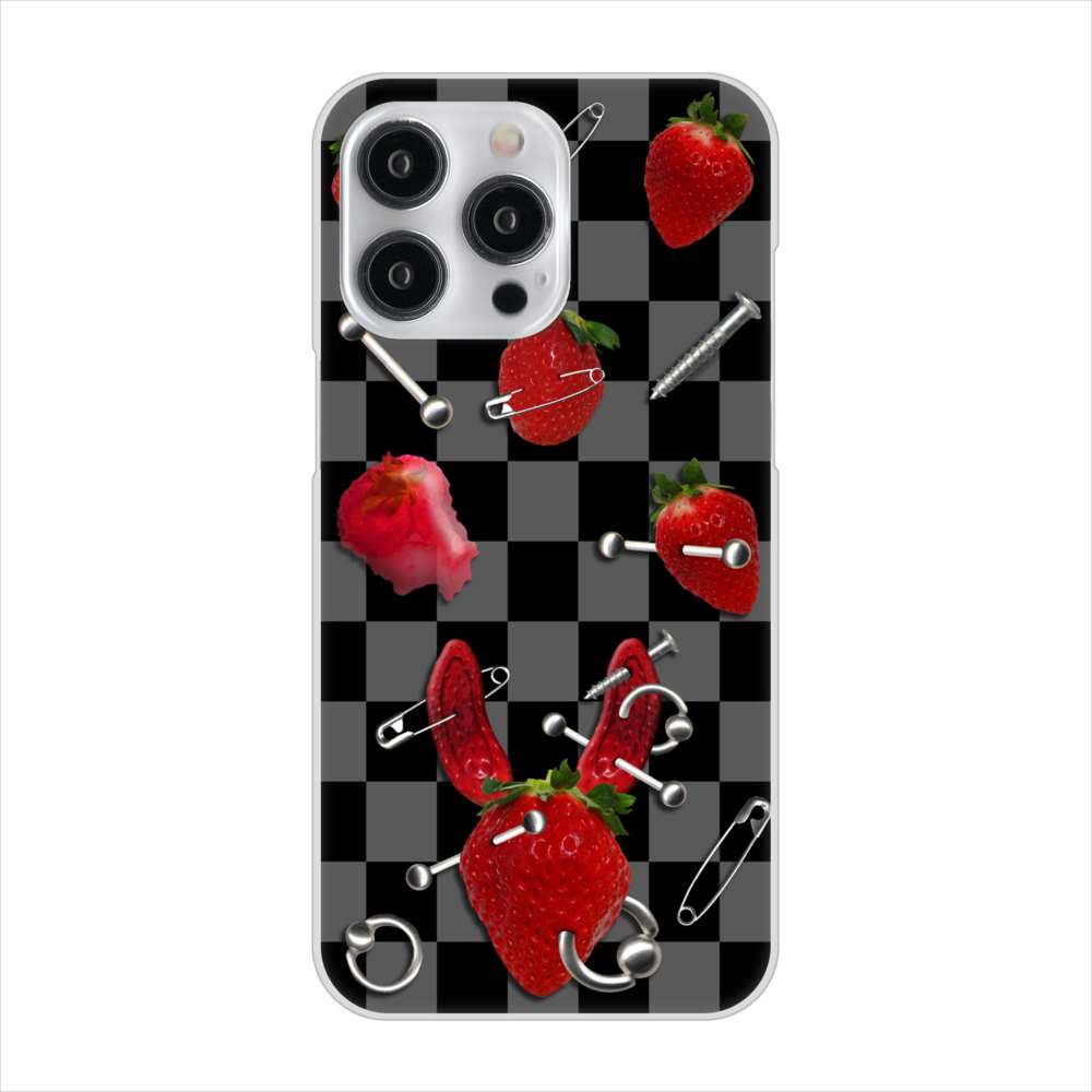 iPhone 15 Pro Max むかいあぐる 苺パンク ハードケース 背面印刷
