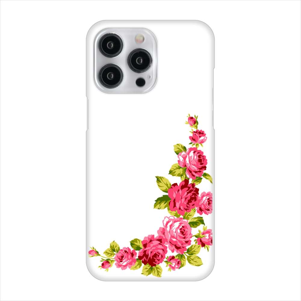 iPhone 15 Pro Max ロマンチックなバラ ハードケース 背面印刷