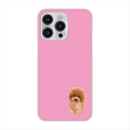 iPhone 15 Pro Max トイプードルレッド ハードケース 背面印刷