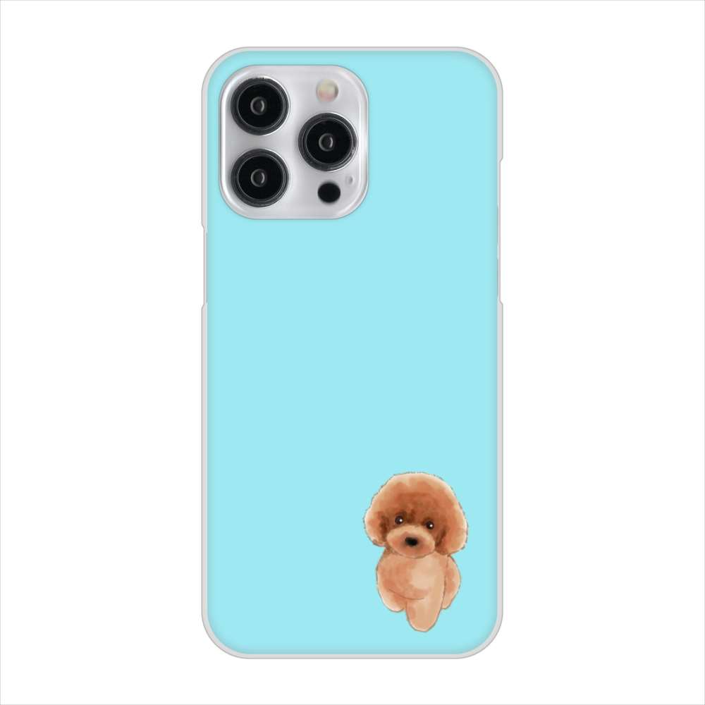iPhone 15 Pro Max トイプードルレッド ハードケース 背面印刷