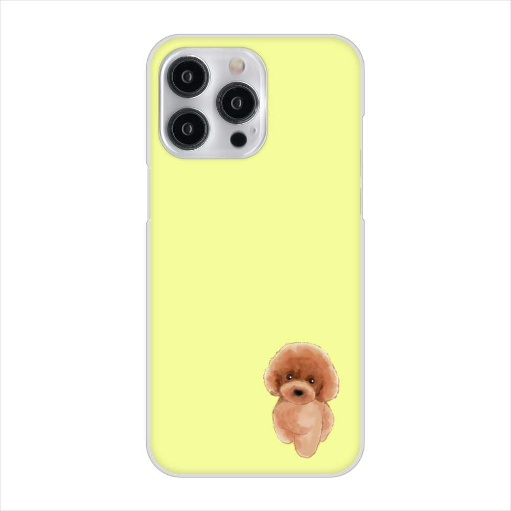 iPhone 15 Pro Max トイプードルレッド ハードケース 背面印刷