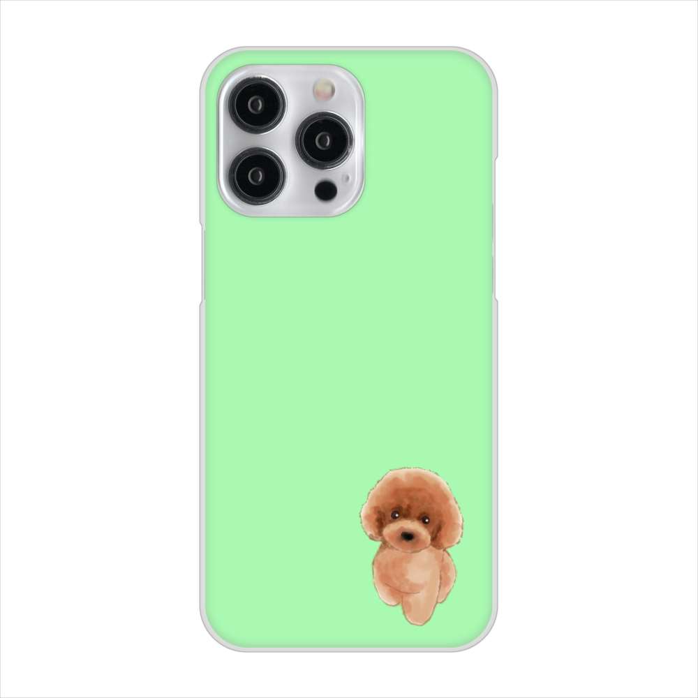 iPhone 15 Pro Max トイプードルレッド ハードケース 背面印刷