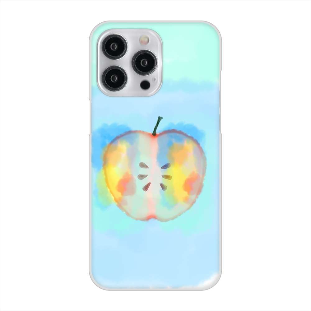 iPhone 15 Pro Max YJ181 りんご 水彩181 ハードケース 背面印刷