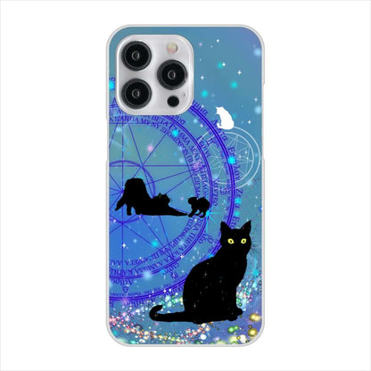 iPhone 15 Pro Max 魔法陣猫 ハードケース 背面印刷