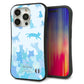 iPhone 15 Pro スマホケース 「SEA Grip」 グリップケース Sライン 【AG888 ネコ積もり 水色】 UV印刷