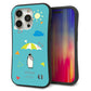 iPhone 15 Pro スマホケース 「SEA Grip」 グリップケース Sライン 【FD815 アニマルサマー】 UV印刷