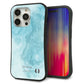 iPhone 15 Pro スマホケース 「SEA Grip」 グリップケース Sライン 【KM868 大理石BL】 UV印刷