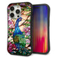 iPhone 15 Pro スマホケース 「SEA Grip」 グリップケース Sライン 【MA996 ステンドグラス クジャク】 UV印刷