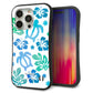 iPhone 15 Pro スマホケース 「SEA Grip」 グリップケース Sライン 【SC880 ハワイアンアロハホヌ（ブルー）】 UV印刷