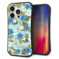 iPhone 15 Pro スマホケース 「SEA Grip」 グリップケース Sライン 【SC883 ハワイアンアロハレトロ（ブルー）】 UV印刷