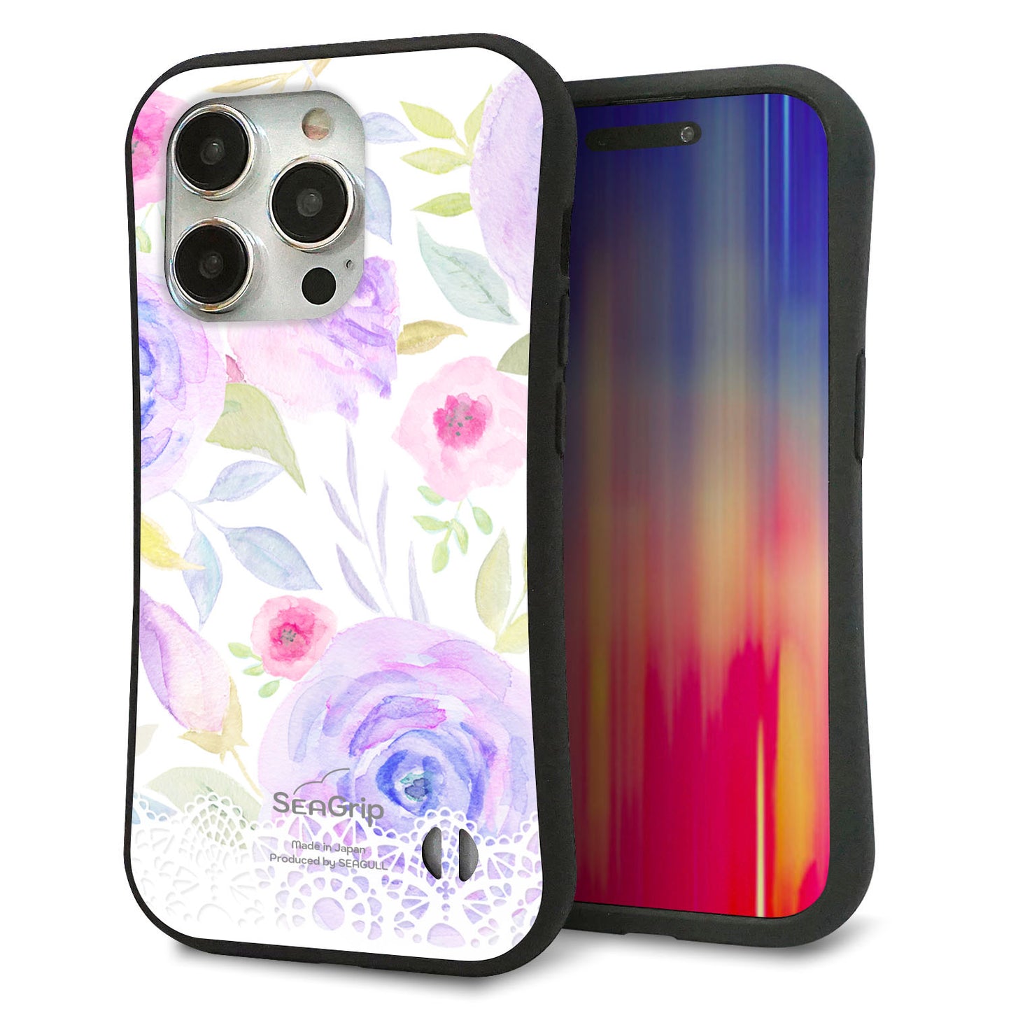 iPhone 15 Pro スマホケース 「SEA Grip」 グリップケース Sライン 【SC946 ドゥ・パフューム４】 UV印刷