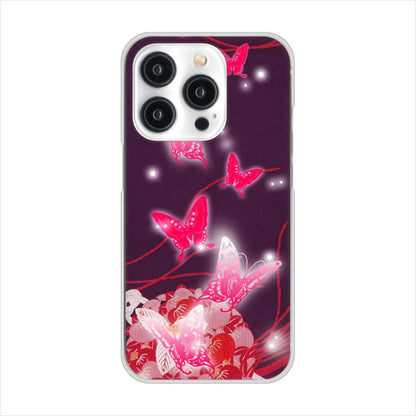 iPhone 15 Pro バタフライ ハードケース 背面印刷